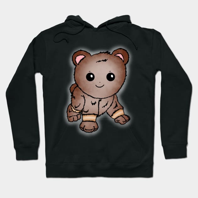 Cute Baby Brown Bear Hoodie by JennaBunnies
